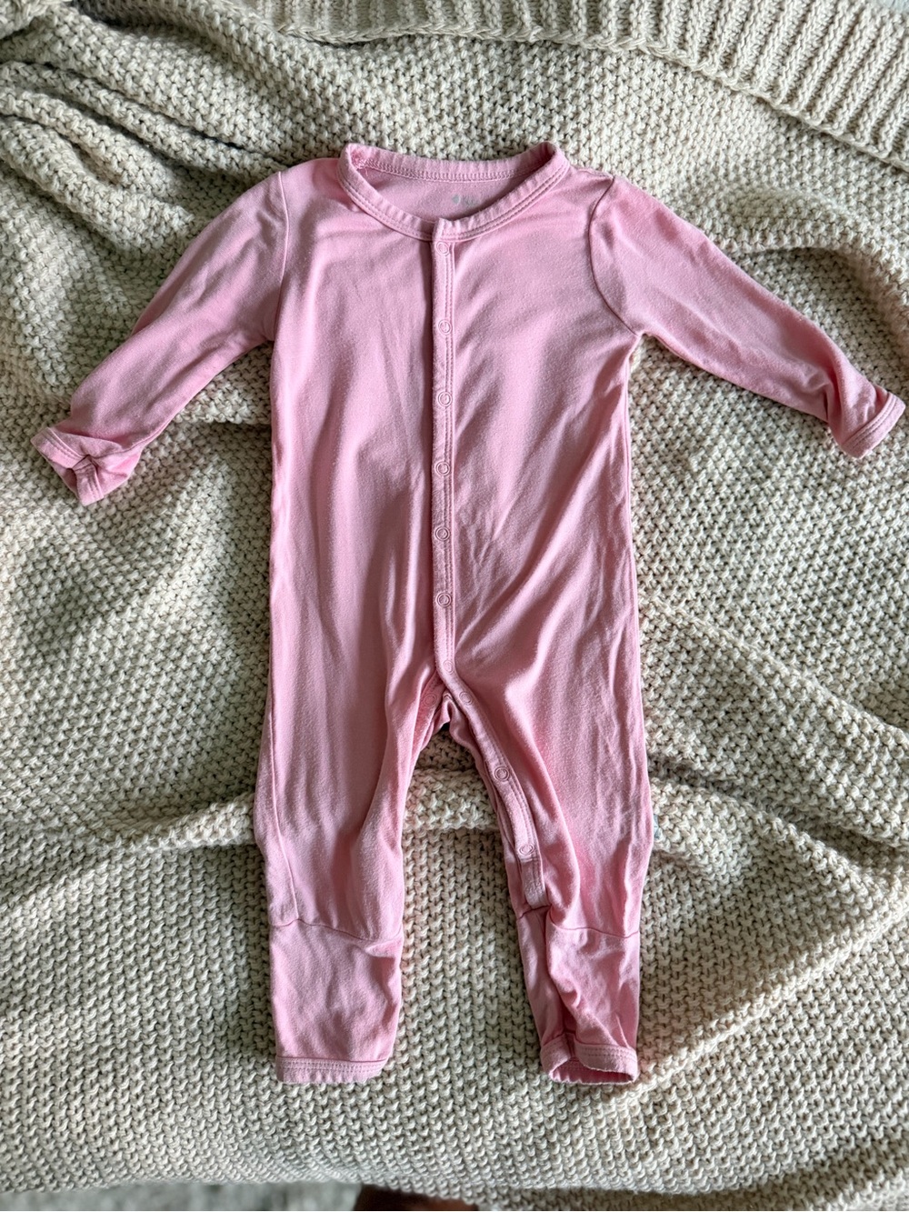 💗 Kyte Baby Bamboo Snap Romper | 3-6 Months | Blush Pink | Excellent Condition